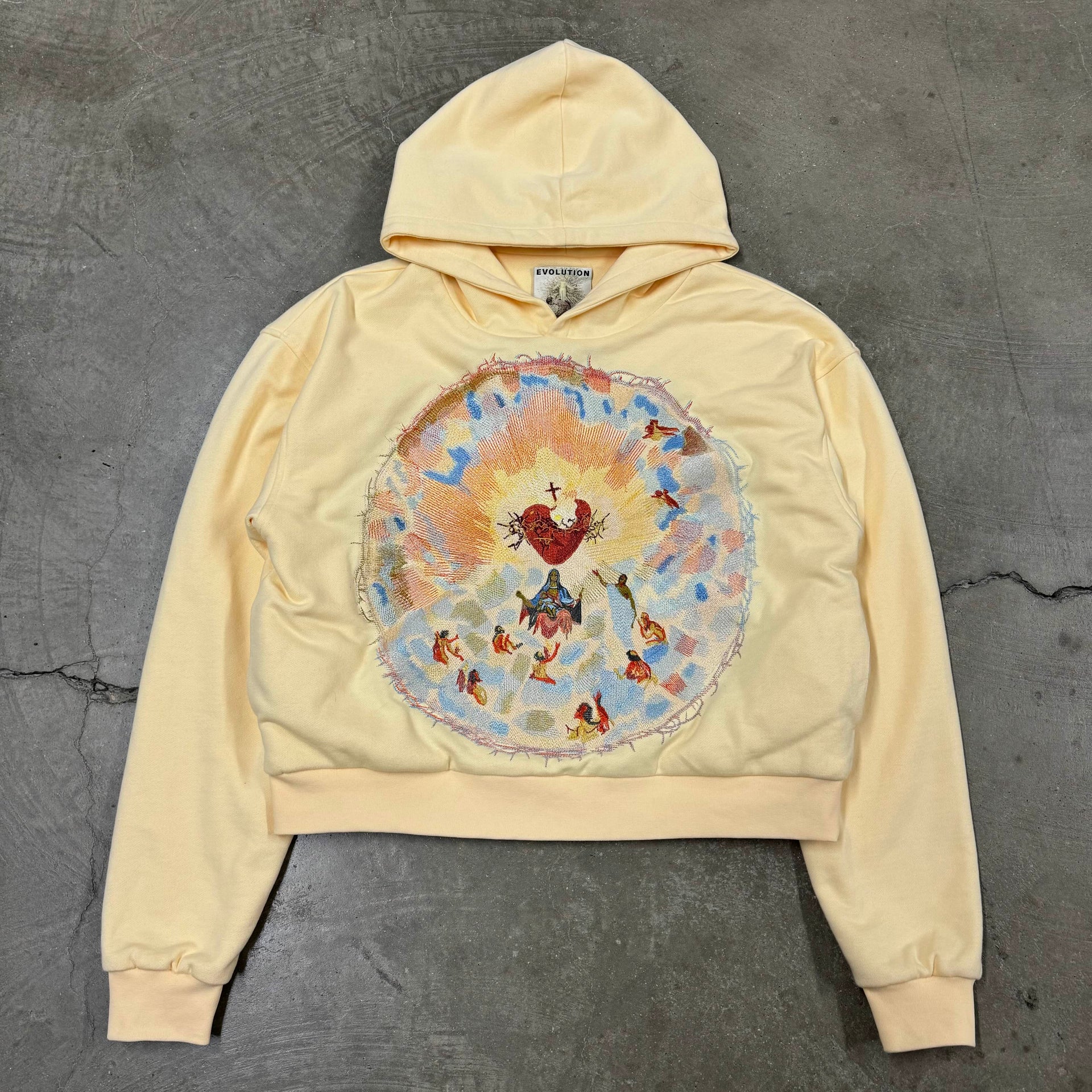 "Sacred Heart" Embroidered Hoodie